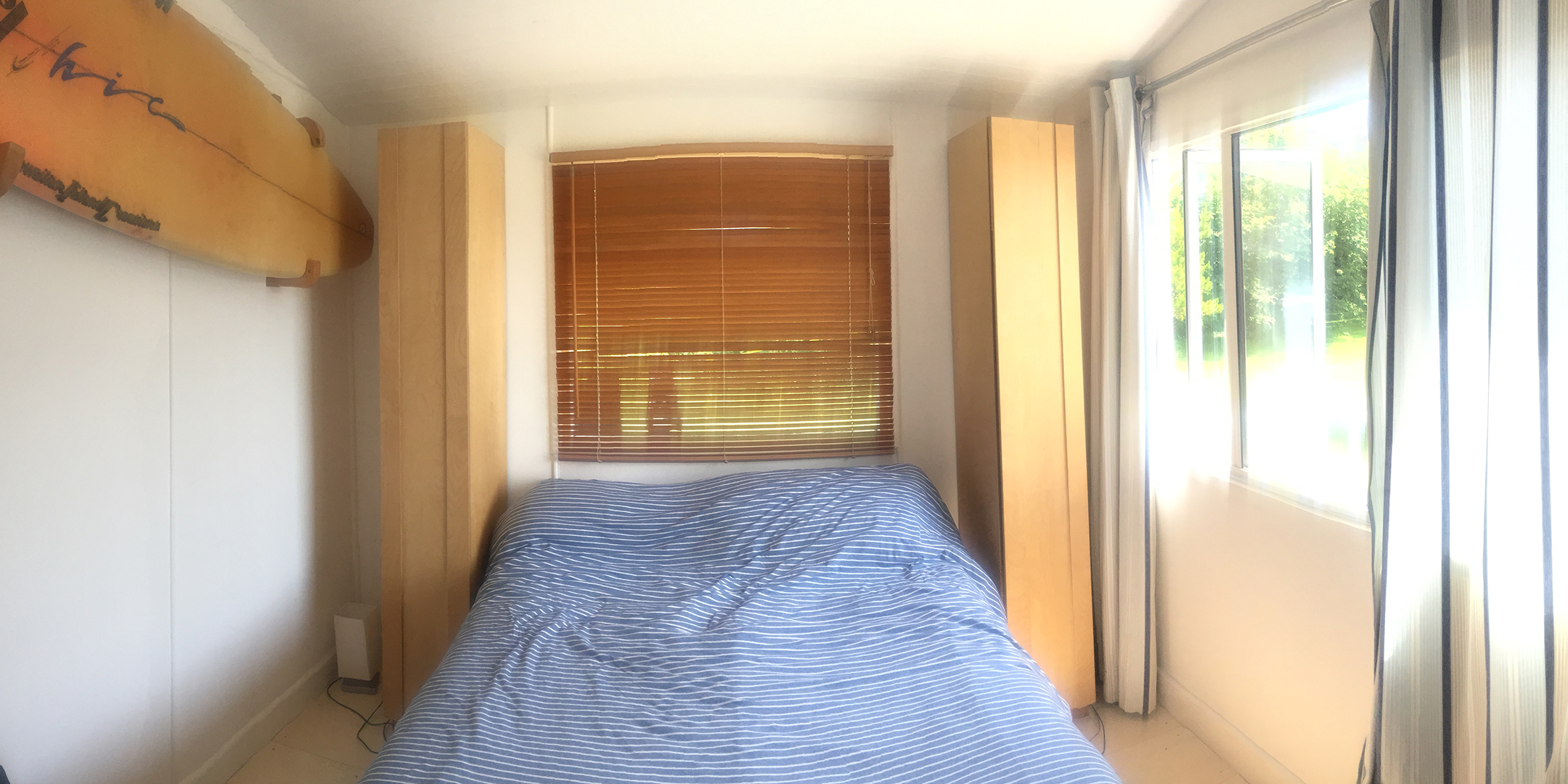Little Blue House view into front bedroom