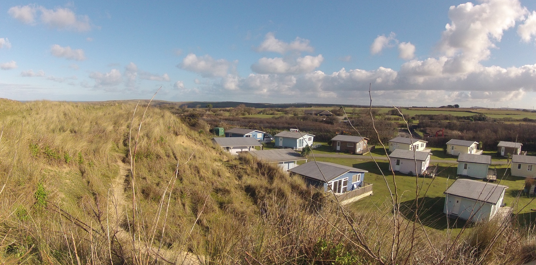 Little Blue House overview of the site
